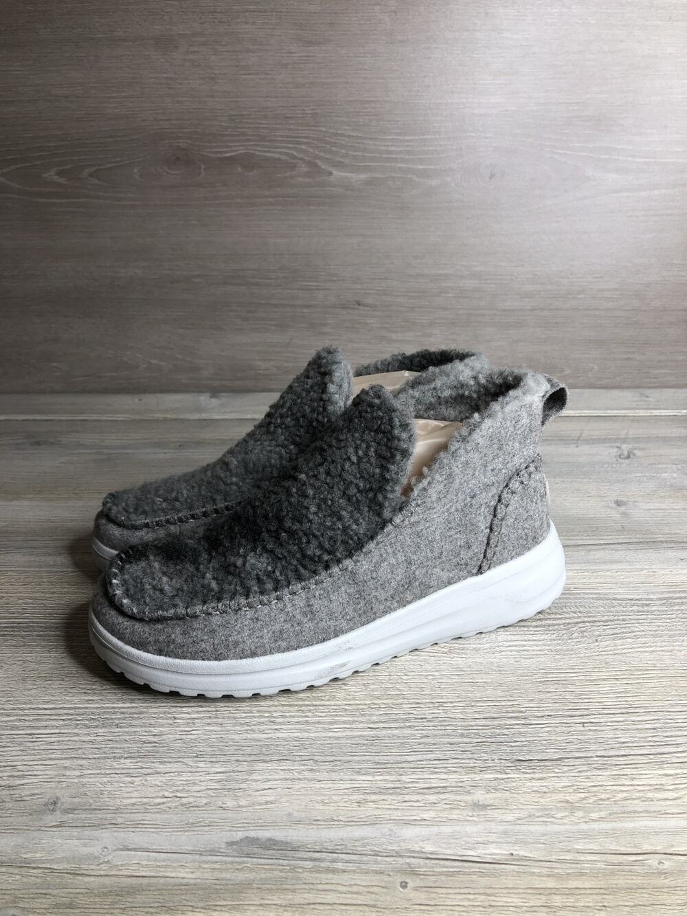 Hey Dude Denny Ombre Silver Dream Size 8 US Boot Sherpa Lightweight
